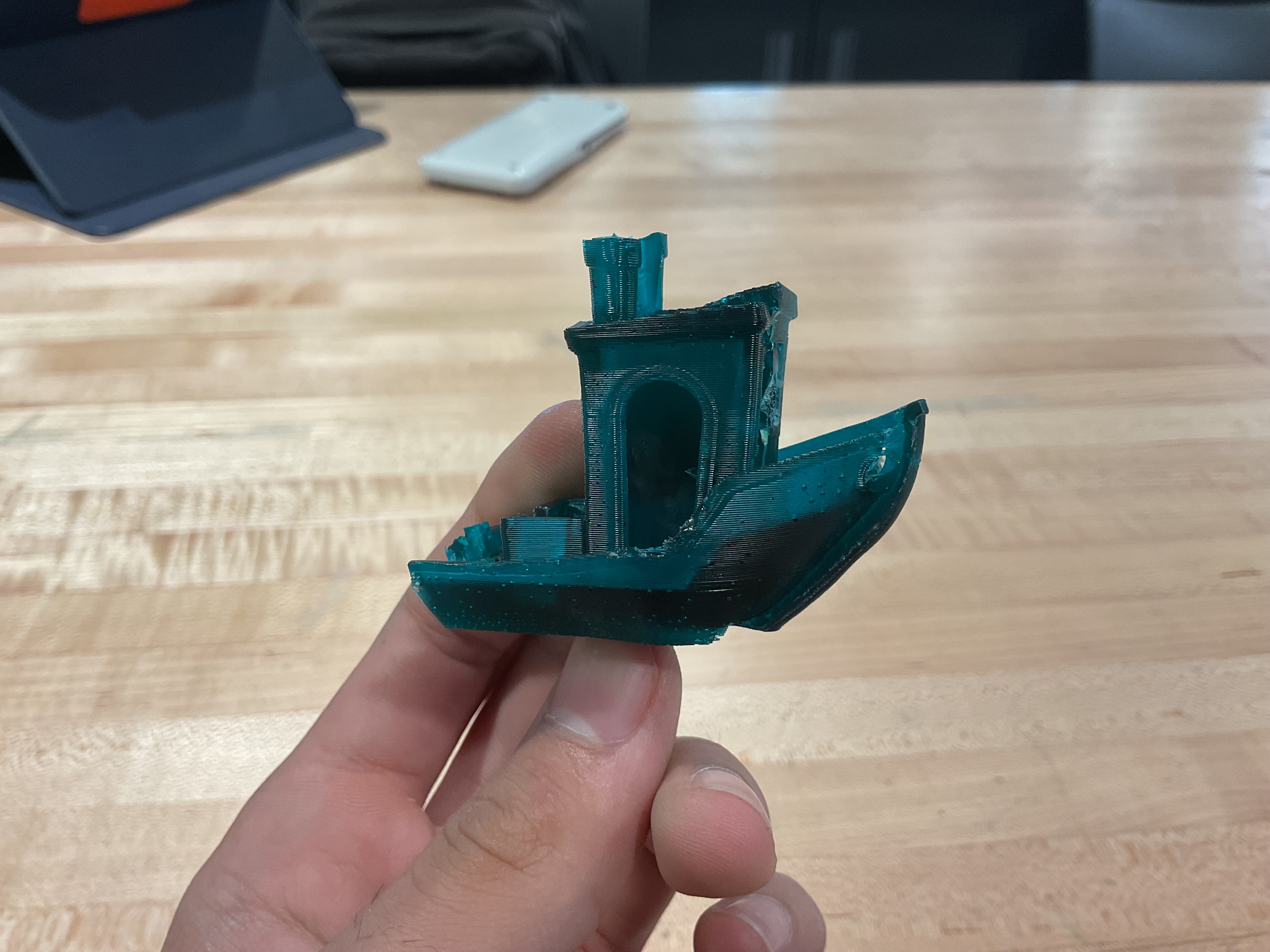 Another Angle of Resin Cast Benchy