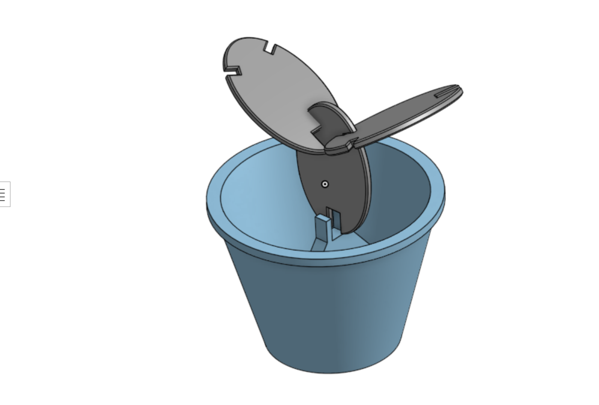 Trash Can Lid Mechanism